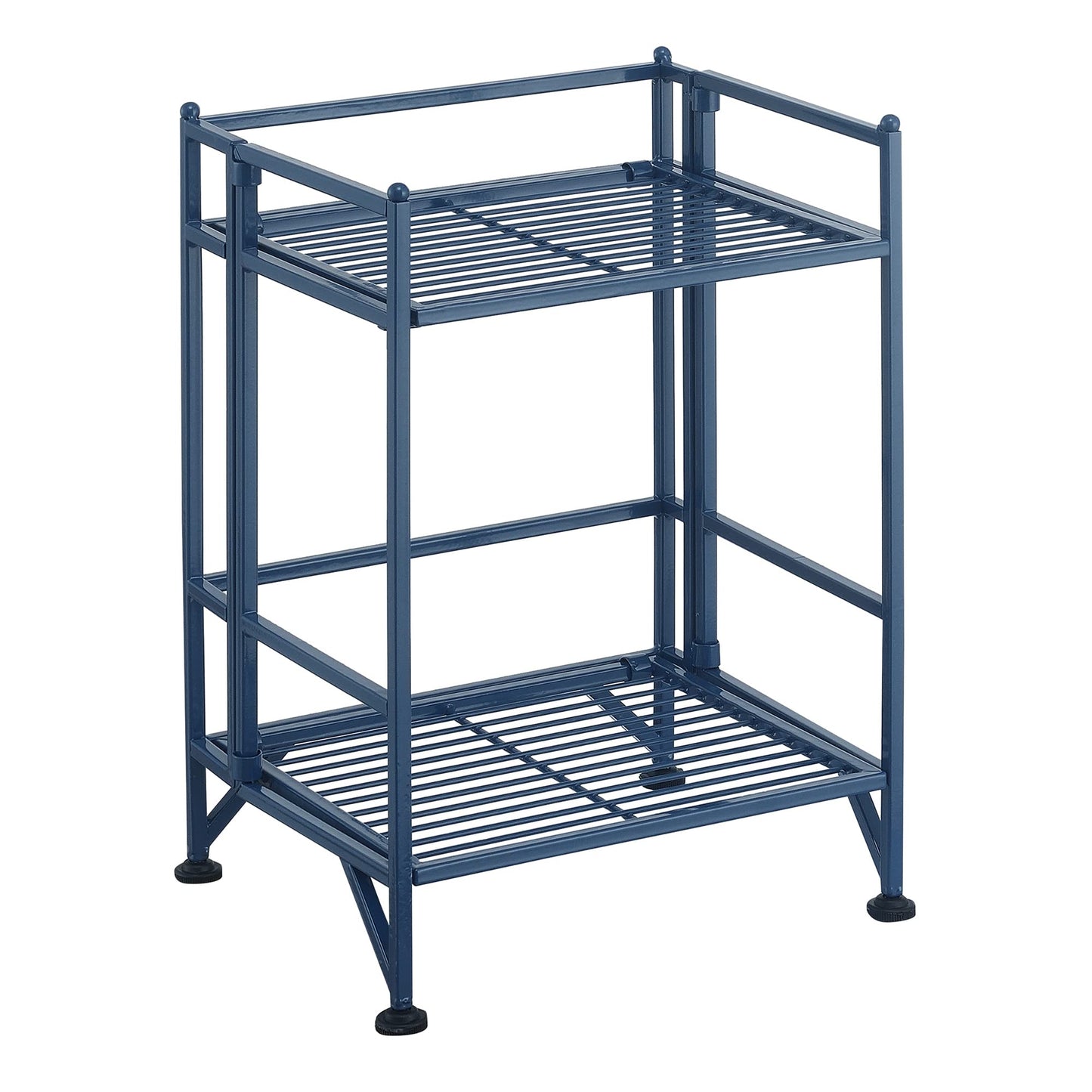 Convenience Concepts Xtra Storage Shelves - 2 Tier Folding Metal Organizer Shelf for Office