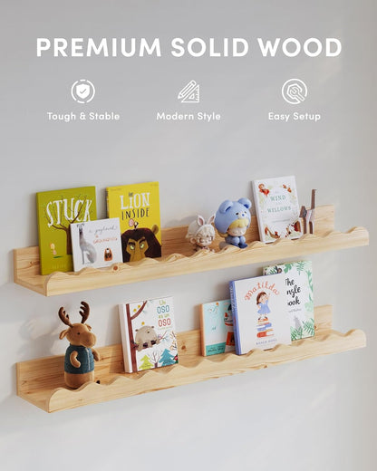 Nusery Shelves (23 Inches, Wood)