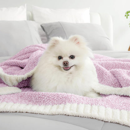 Snuggle Sac Bedding Blanket Light Purple Twin Size, Super Soft Warm Cozy Blankets for Bed, Living Room, Luxurious Microfiber Blanket Dupes, Heather Lilac, 60x80 inches