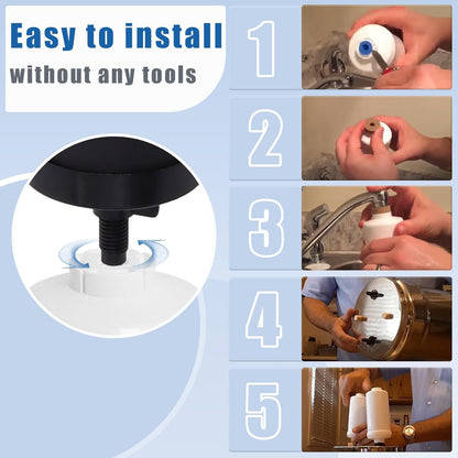 Water Filter Replacement Compatible with Berkeyy Black Filters & PF 2 Fluoride Filters Gravity Water Filter System by NSF/ANSI 42 Certified, 2 Packs Combo water filtration replacement