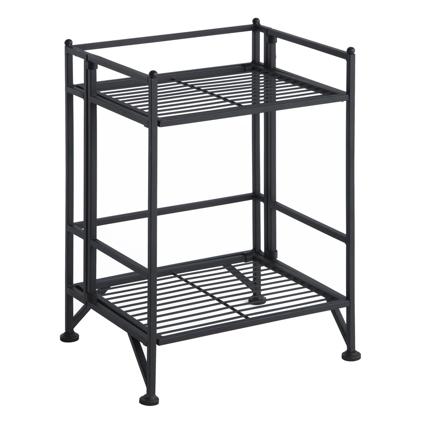 Convenience Concepts Xtra Storage Shelves - 2-Tier Folding Metal Storage Shelves, Closet Organizer