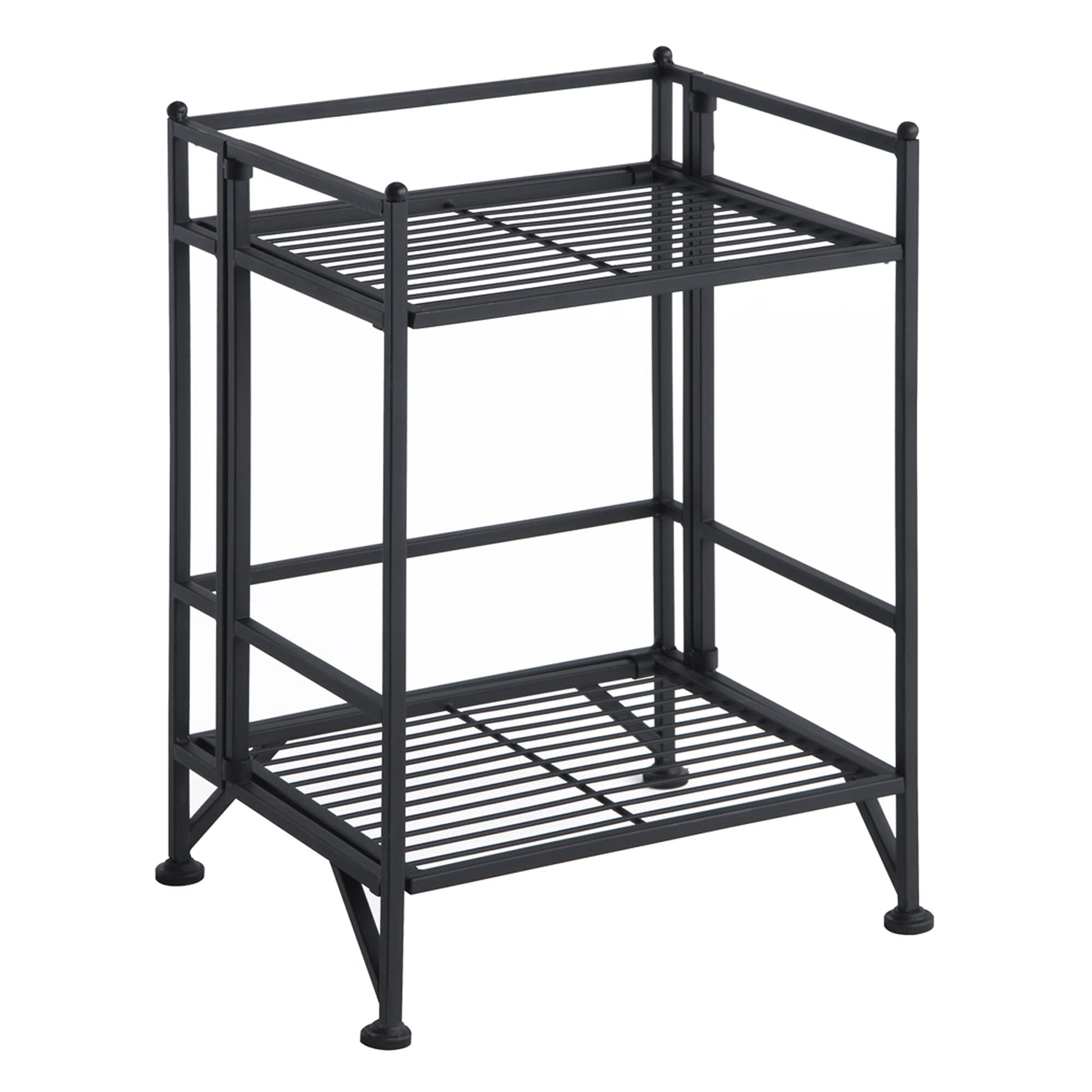 Convenience Concepts Xtra Storage Shelves - 2-Tier Folding Metal Storage Shelves, Closet Organizer