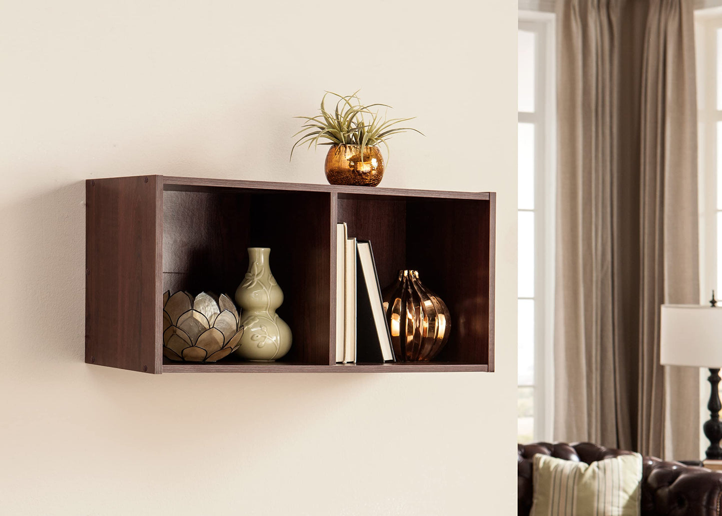 ClosetMaid Cubeicals 2-Cube Storage Shelf Organizer - Stackable or Wall-Mountable, Easy Assembly