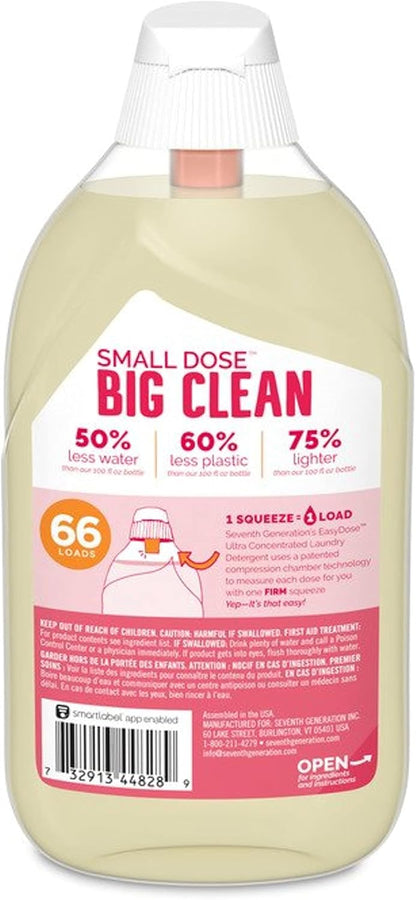 Seventh Generation Laundry Detergent, 23 oz (66 Loads) Ultra Concentrated EasyDose, Tropical Grove