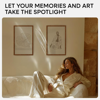 Homeforia 11x17 Brown Picture Frame, High End Dark Oak 11x17 Poster Wood Frame with Mat 8x12 Print, 11 x 17 Wooden Walnut Frame Matted to 8 x 12 Photo, 17x11 Frames, Tempered Glass, Wall Kit, Set of 1