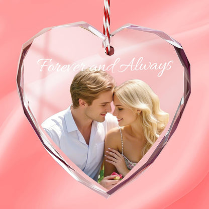 Bemaystar Personalized Crystal Ornaments,Personalized Gifts for Men Women,Customized Gifts for Boyfriend Husband