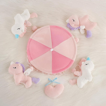 Unicorn Musical Crib Mobile for Girls - Baby Mobile for Crib with 12 Lullabies, Soft Pink Baby Crib Mobile, Nursery Mobiles, Fits Standard Cribs