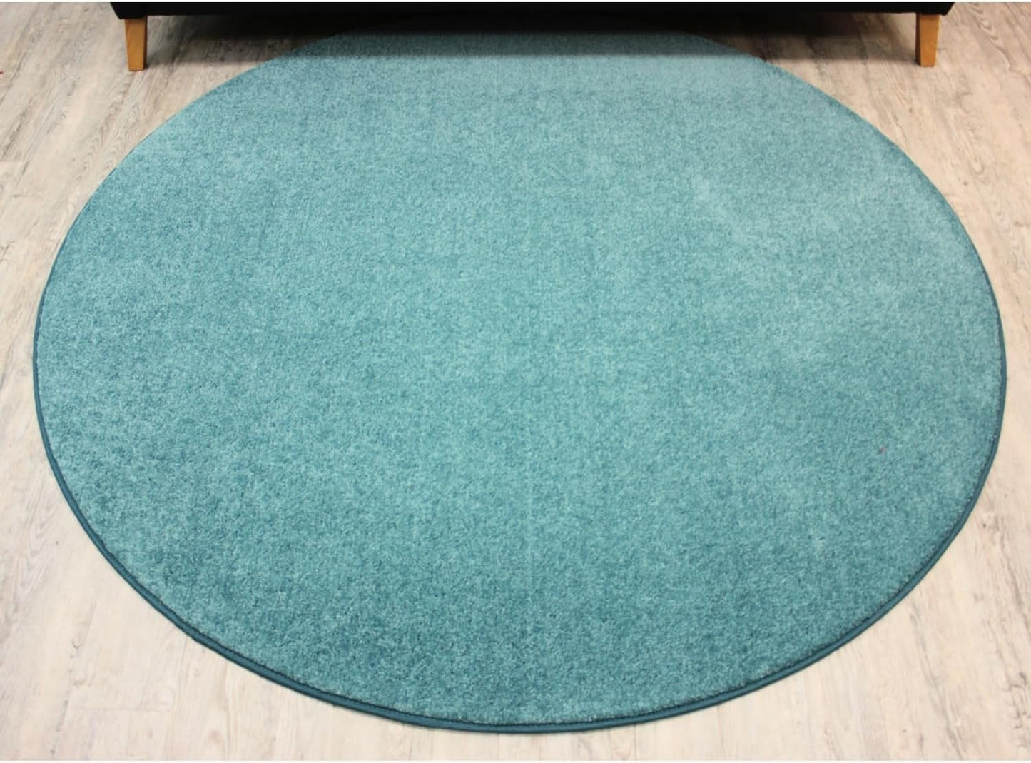 KOECKRITZ Soft and Colorful Kids Classroom Area Rugs (Passes Flammability Pill Test) Many Sizes and Bright Colors to Select from (11' Round, Surf)