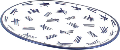 Blue Rose Polish Pottery Zoe Large Serving Platter