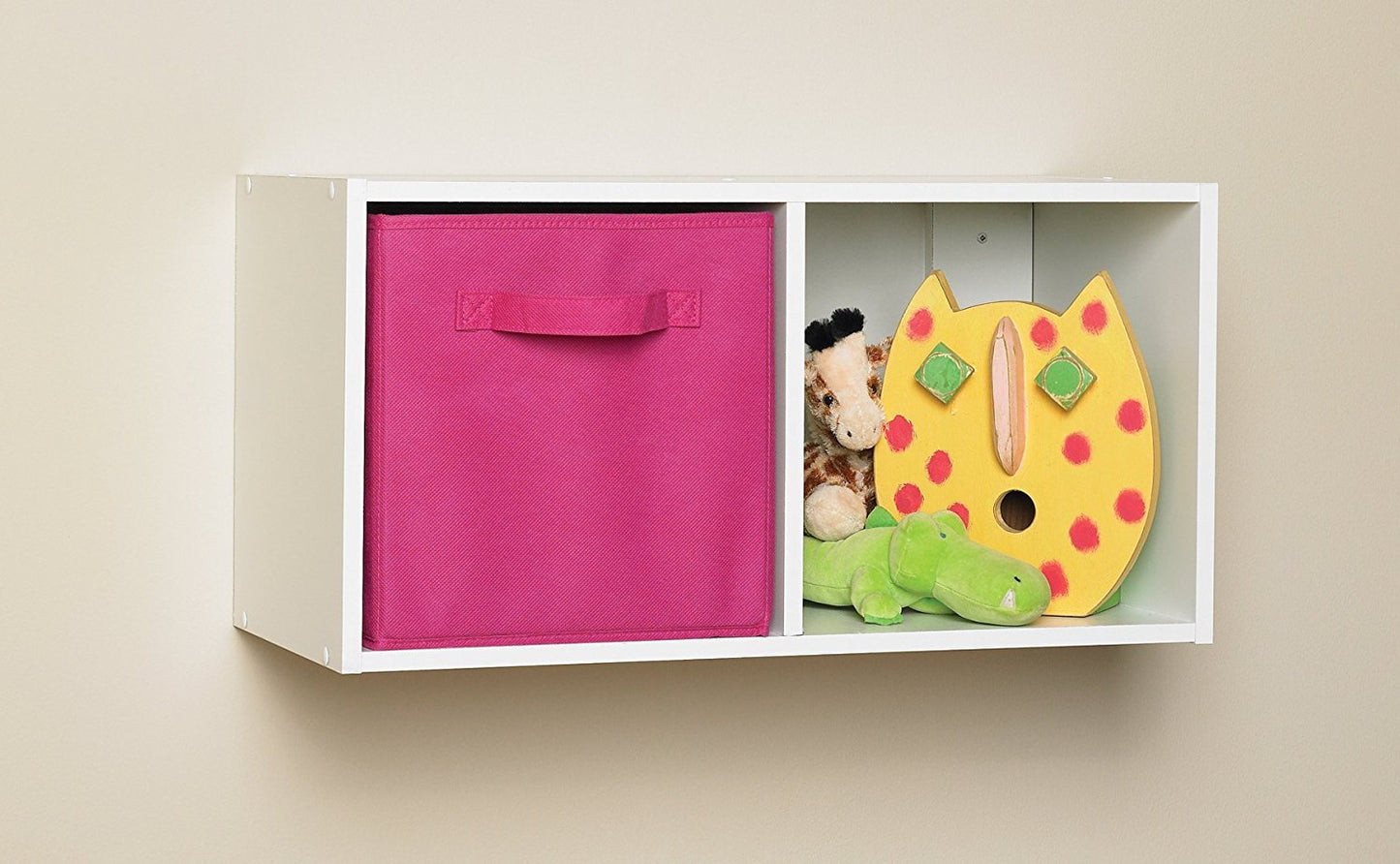 ClosetMaid Cubeicals 2 Cube Storage Shelf Organizer Bookshelf, Stackable or Hanging Wall Mount