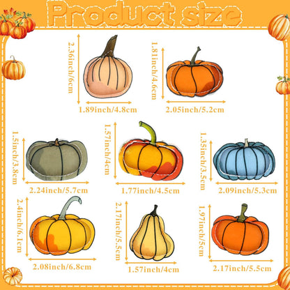 24 Pcs Fall Tree Ornaments Thanksgiving Tree Decoration 3D Felt Maple Leaf Pumpkin Hanging Ornaments for Farmhouse Harvest Autumn Fall Decorations(Pumpkin)