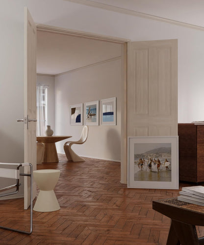 HAUS AND HUES 20x20 White Metal Picture Frames Matted to 16x16 - Features Premium Aluminum & Hanging Hardware, Shatterproof Plexiglass - Ideal for Home, Room, Office (20x20 in, White, Set of 4)