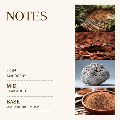 Teakwood & Mahogany Large Scented Candle, 3-Wick 22oz Long Lasting Scented Candle, Natural Soy Wax Aromatherapy Candle for Home, Autumn Candle Gifts for Women Men