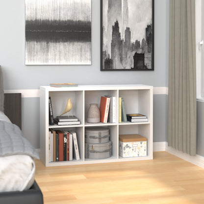 ClosetMaid 6 Cube Storage Shelf Organizer Bookshelf with Back Panel, Easy Assembly, Wood, White