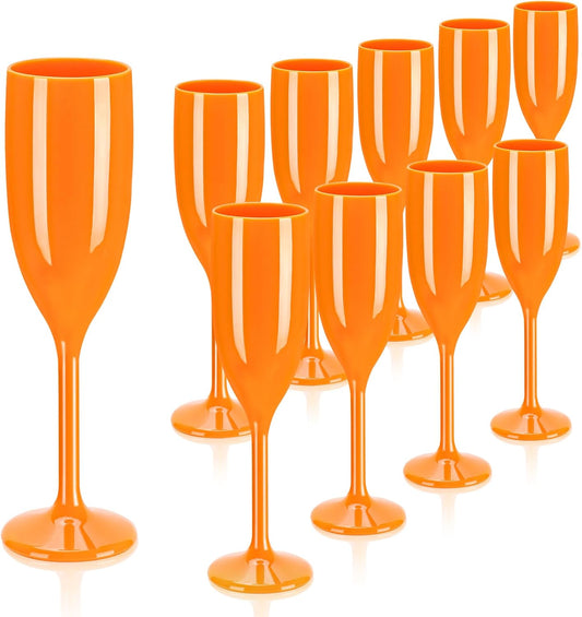 XUWAIDSGN Acrylic Champagne Flutes Toasting Glasses Unbreakable Mimosa Bar Reusable Wine Glasses