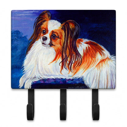 Caroline's Treasures 7127TH68 Papillon Leash or Key Holder, Wall Hooks, Key Hooks Holder, Coat Rack