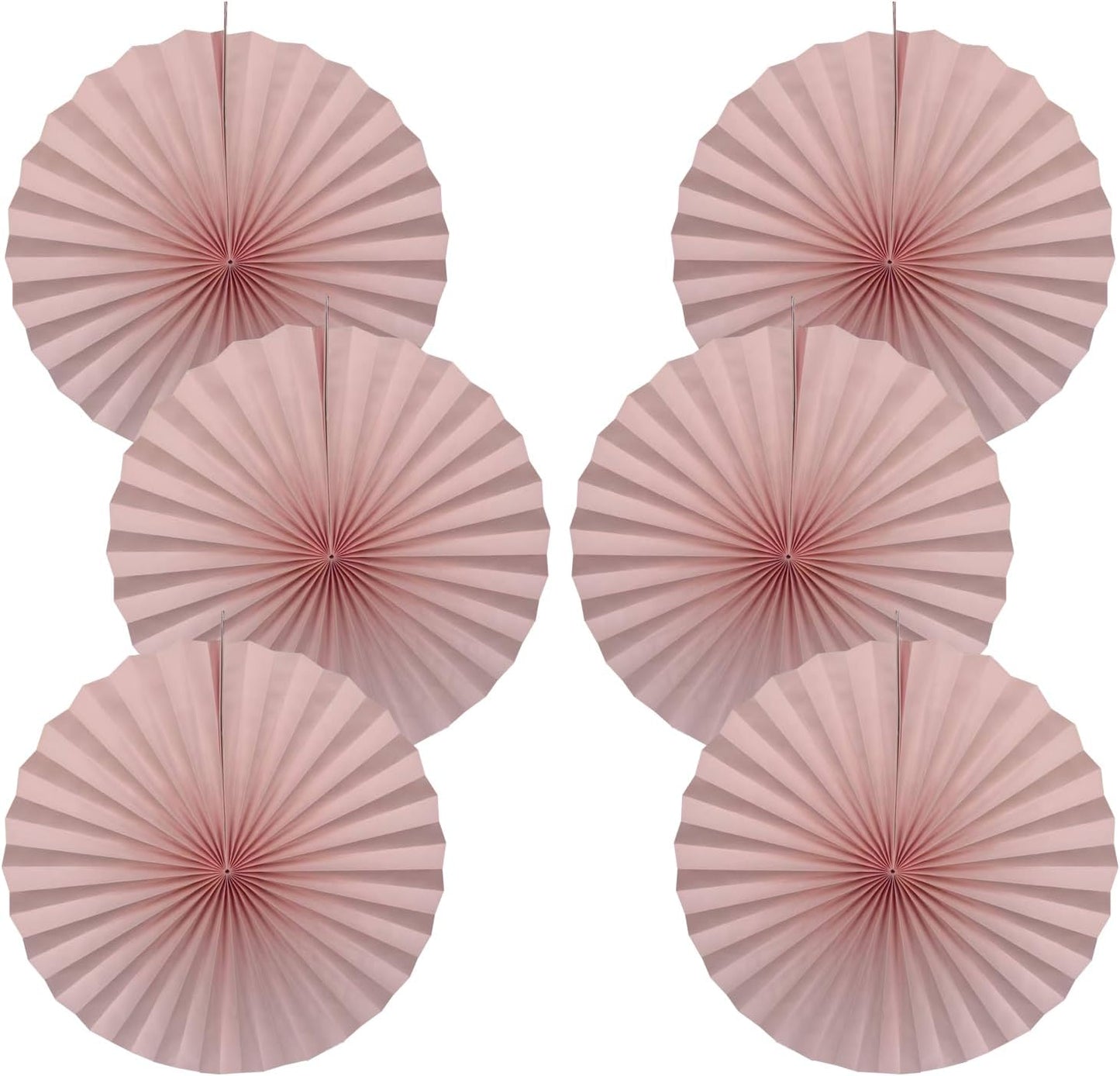 Pink Birthday Decorations,DIY Pink Paper Fans Hanging Decoration ,Party Supplies Party Fans 16in, Pink Christmas,Wedding Graduation Events Accessories 30 Color DIY Set (Baby Pink)