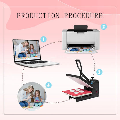 Sublimation Easter Ornament Blanks, Two Sided Sublimation Ceramic Ornaments, Sublimation Blanks Products Bulk, Personalized White Christmas Ornaments for Crafts, Gifts for Women