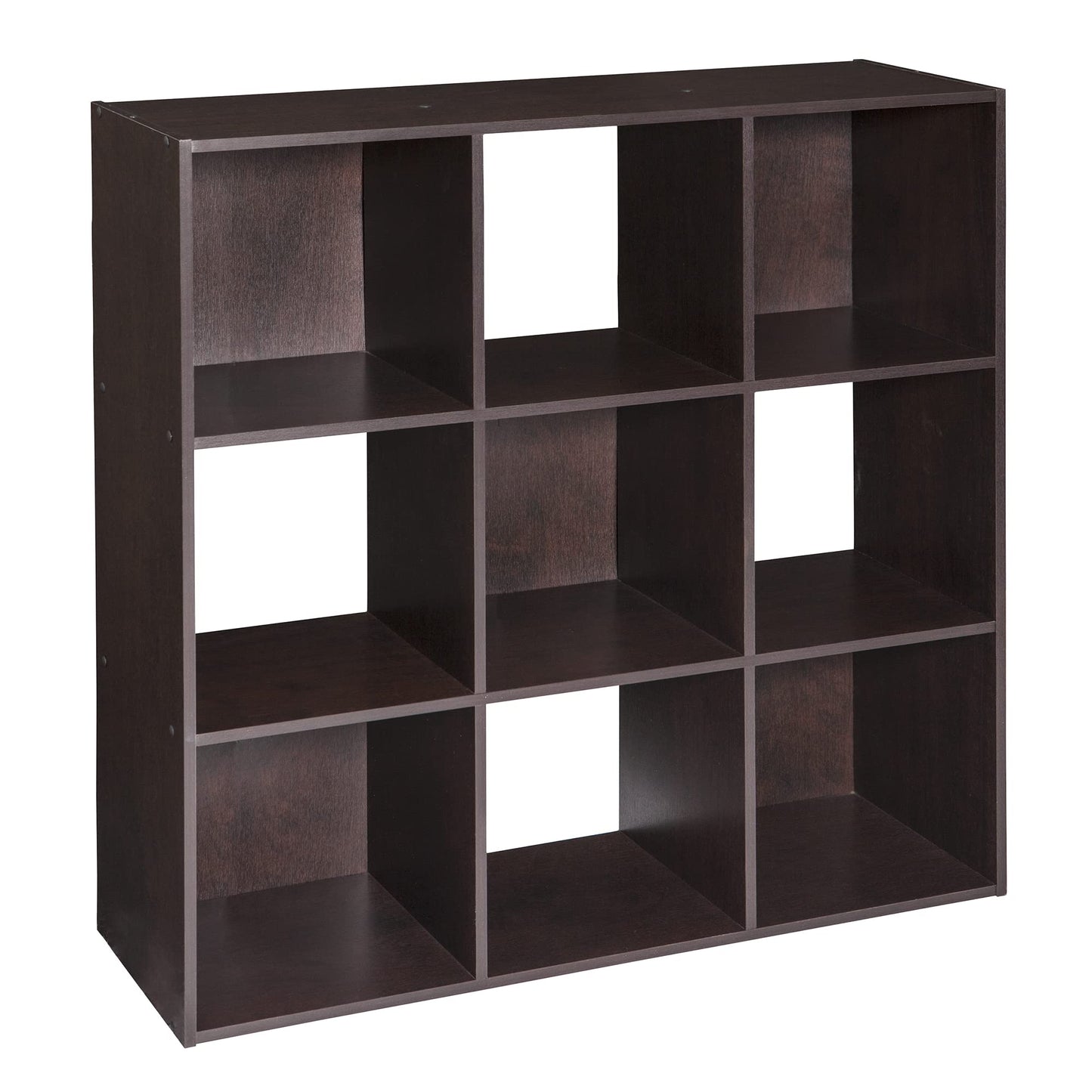 ClosetMaid Cubeicals 9 Cube Storage Shelf Organizer Bookshelf, Stackable, Square Shape, Easy