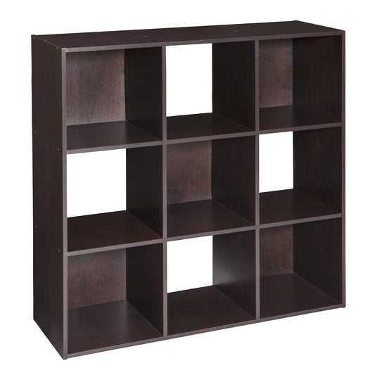 ClosetMaid Cubeicals 9 Cube Storage Shelf Organizer Bookshelf, Stackable, Square Shape, Easy