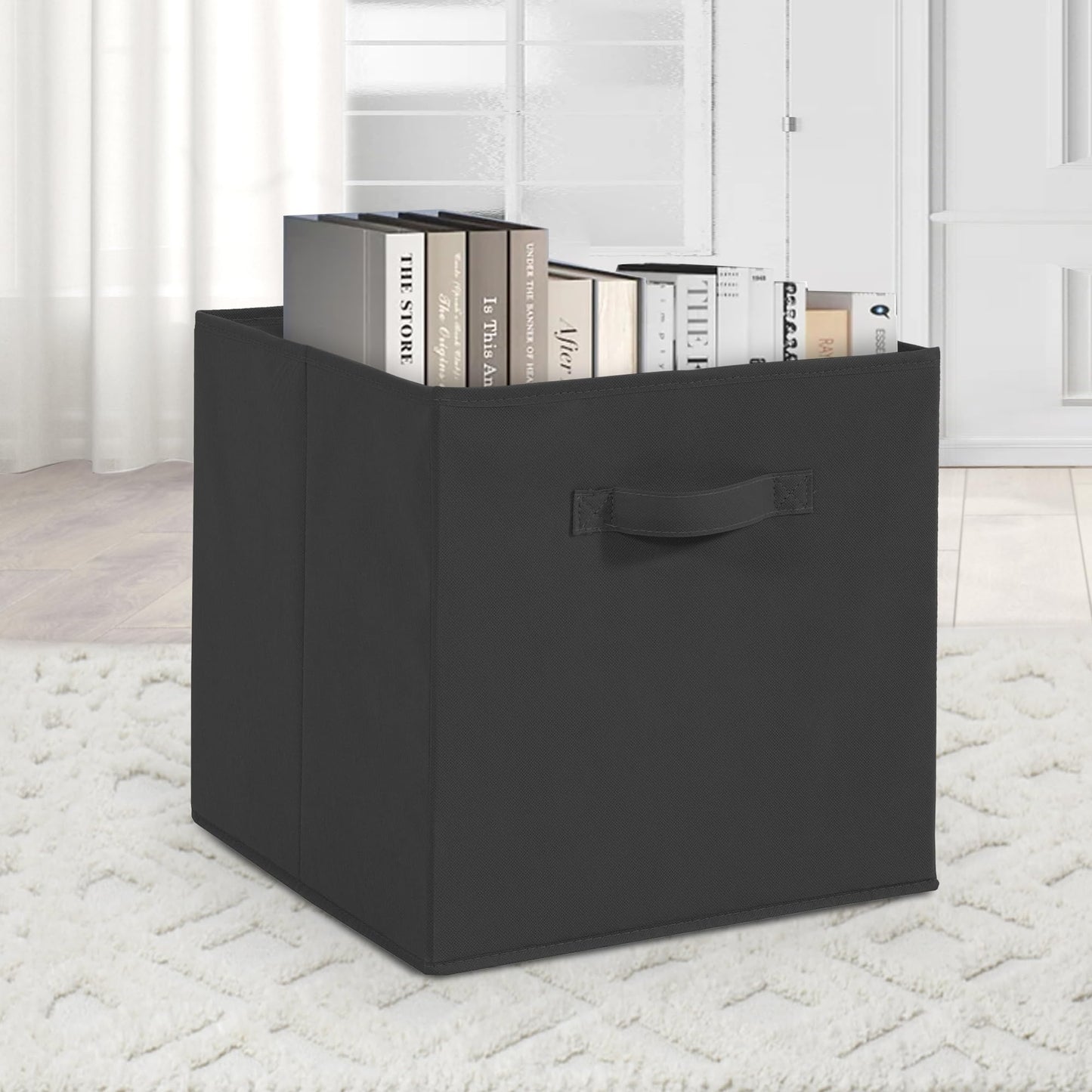 11x11 Storage Bins, Set of 8 Storage Cubes, Collapsible Cube Storage Box, Fabric Closet Organizers