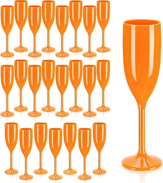 XUWAIDSGN Acrylic Champagne Flutes Toasting Glasses Unbreakable Mimosa Bar Reusable Wine Glasses