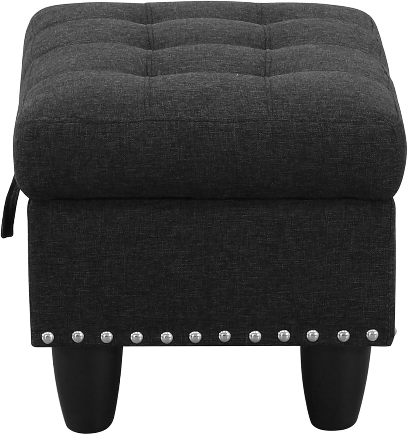 Ottoman Rectangular Storage Ottoman Bench, Footrest Stool Footstool with Lid for Living Room, Bedroom, Entryway, Brown, 28.5"x19.5"x17.5"