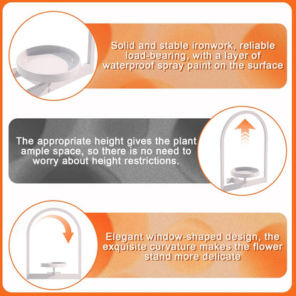 Wall Plant Holder, Wall Planter for Indoor Plants, Window Plant shelves for Multiple Plants Indoor Outdoor, Framed Plant Holder for Home Decor (3 Pack)