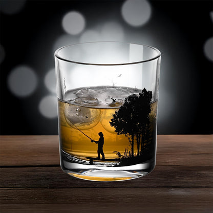 Old Fashioned Whiskey Glasses, Stemless Wine Glasses with Gift Box, 10Oz Rocks Glass for Scotch Cocktail Bourbon Vodka Liquor, Unique Gifts for Dad, Husband, Father's Day, Anniversary