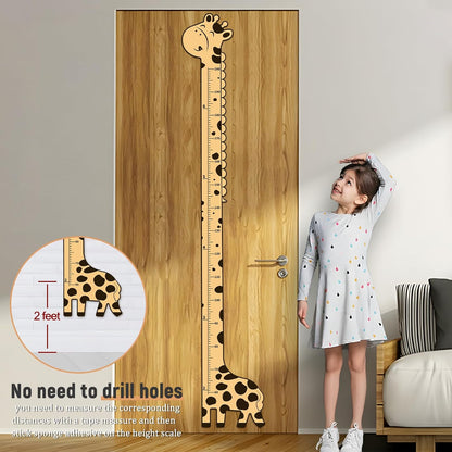 Wooden Growth Chart for Kids,Giraffe Height Chart for Boy Girls,Measuring Board for Kids Height,for Child's Room,Nursery Decor Decoration Wall Art (giraffe)