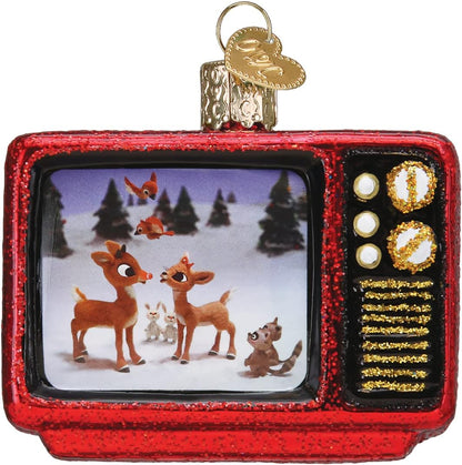 Old World Christmas Rudolph The Red-Nosed Reindeer 1964 TV Classic Glass Blown Ornament for Christmas Tree