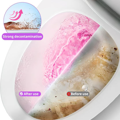 Toilet Bowl Cleaners Bottle Cute Dinosaur Shaped Bathroom Toliet Bowl Cleaner Toilet Tank Cleaner with Fresh Peach Scent (Pink)