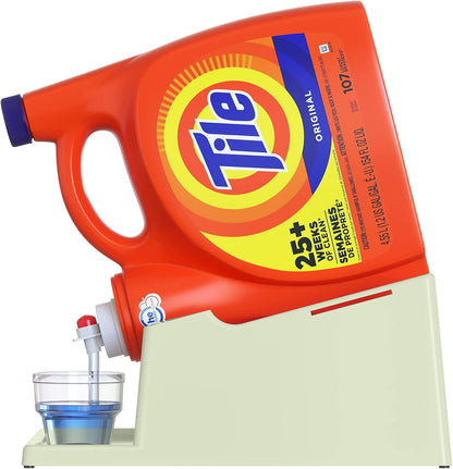 Skywin Laundry Detergent Holder Stand with Tray, Laundry Detergent Stand with Cup Holder & Drip Tray Catcher for Washing Space Organization, Easy Pour (Green)