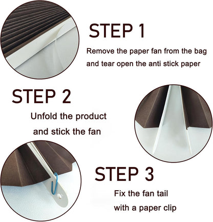 BARTHEW Coffee Party Decorations,Coffee Birthday Decorations,Party Events Accessories,Coffee Themed Party,Friends Party16in Hanging Paper Fans 30 Color DIY Set(Coffee))