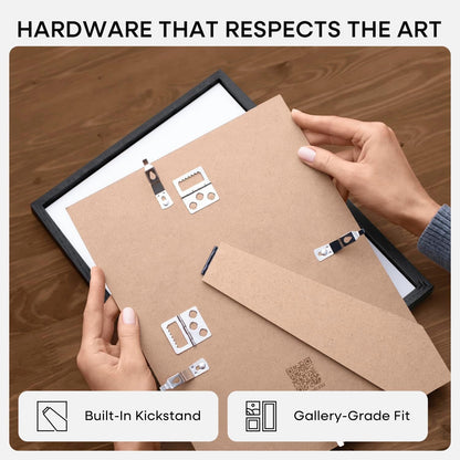 Homeforia 8x12 Black Picture Frame, High End Oak 8 x 12 Wood Frames with Mat 6 by 8 Print, 8by12 Wooden Frame Matted to 6x8 inch Photo, 12x8 Wall or Tabletop Frames, Tempered Glass, Wall Kit, Set of 1