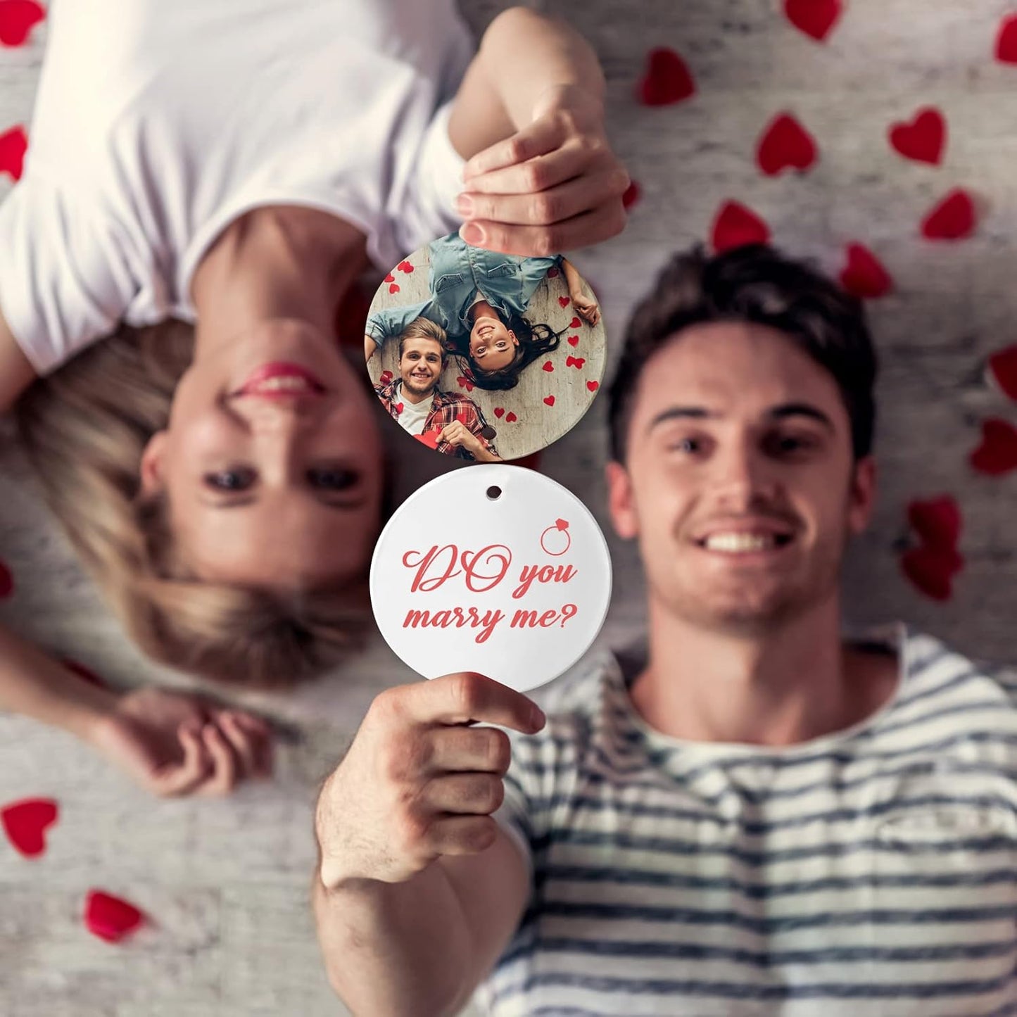 Sublimation Blanks Ornament Bulk 25pcs Personalized Christmas Ornaments Set Ceramic Ornaments White Sublimation Discs for Christmas Tree Decorations Wedding Birthday Gifts for Women Men 3"