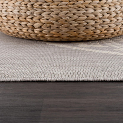 CAMILSON Outdoor Rug 10x14 Modern Area Rugs for Large Indoor and Outdoor Patios and Porches - Waterproof Washable Non-Shedding Easy-to-Clean Outside Carpet (10 x 14, Medallion - Grey/White)