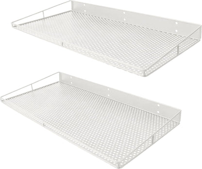 RedCall Heavy-Duty Wall Shelf, 2 Pack Garage Shelf, 23.5" x 12" Large Wall Mounted Shelves for Garage, Laundry Room, Closet, Holds Up to 75 Lbs