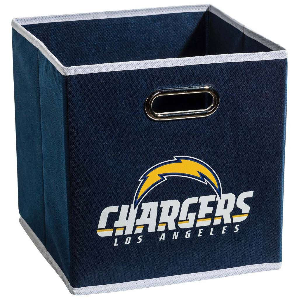 Franklin Sports NFL L.A. Chargers Collapsible Storage Bin