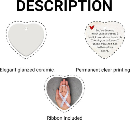 Friendship Gifts for Women, Best Friend, Funny, Work Besties, Sister, Friend Ornaments for Women, Ceramic Christmas Ornaments (Friend 1)