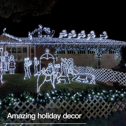 suddus 33ft 100 LED Outdoor String Lights, White Fairy Lights Battery Operated with Remote, Led Twinkle Lights for Bedroom, Backyard, Wedding, Tree, Mason Jar, Wall, Centerpiece, Christmas