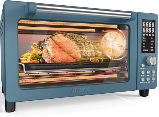 Nuwave Bravo Pro Smart Air Fryer Toaster Oven Combo, Airfryer Convection Oven Countertop, 10-in-1