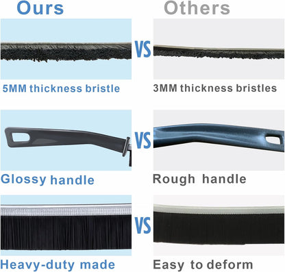 2 PCs Hard-bristled Crevice Cleaning Brush, Gap Cleaning Brush, Grout Brush for Kitchen, Bathroom, Bathtubs