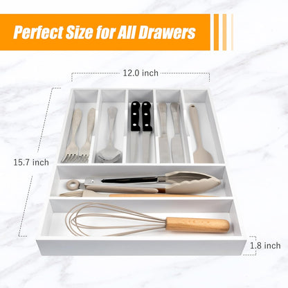 Kitchen Silverware Drawer Organizer and Storage Deep Cookware Utensil Cutlery Rack Office Drawer Organizer Tray Amazon Basics Kitchen Home Gadgets Rv Storage Solutions Wedding Registry Must Haves 2025
