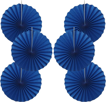 BARTHEW Blue Birthday Decorations,DIY Blue Paper Fans Hanging Decoration ,Party Decorations for Adults 16in, Royal Blue Birthday Decorations,Baby Shower Decorations 30 Color DIY Set (Navy Blue)
