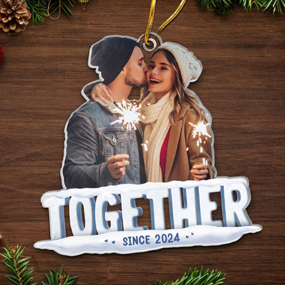 Pawfect House Together Since, Personalized Couple Christmas Ornament 2025, Christmas Decor Gifts for Couples, Husband, Wife, Couple Ornament, Romantic Gifts for Him, Her, Acrylic Ornaments