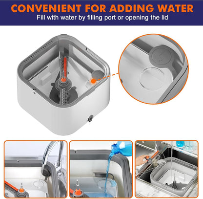 KZKR Spin Mop and Bucket Set with Self Separation Dirty and Clean Water System, Self Wringing 360° Rotating Square Mop Head for Home Floors Cleaning (2.0 Mop and Bucket Set (6 Pads) Ship by Amazon)