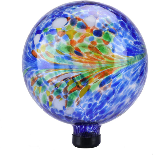 VCUTEKA Gazing Ball, Glass Gazing Globe Decorative Glass Gazing Globe/Ball/Sphere Lawn Ornament for