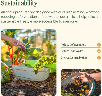 Vego garden Raised Garden Bed Kit, 11" Tall 6 in 1 Modular Metal Raised Planter Bed for Vegetables Flowers Patio Ground Planter Box, Modern Gray