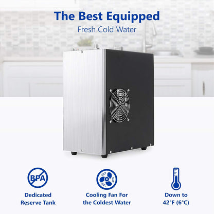 Express Water Universal Chiller Cooling System for Water Filters – Compatible with Reverse Osmosis Filtration Systems – Includes ¼” Quick Connect Set-Up